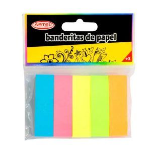 Marcador Pagina Papel 5 Colores 100h Artel