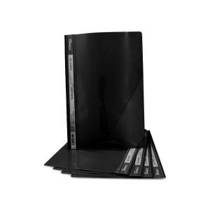 Carpeta C/Accoclip Bolsillo Triangular Oficio Negro