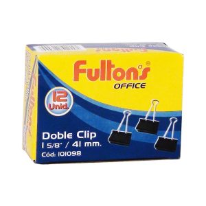 Clips Doble 41 Mm Negro