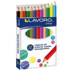 Lápices De Color Jumbo Largo Hexagonal