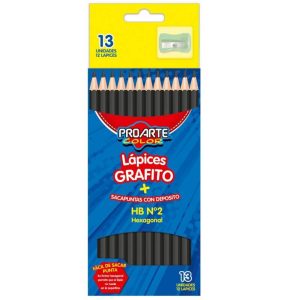 Lapices Grafito Hexagonal + Sacapunta HB Nº2