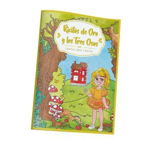 Libro para colorear Ricitos de oro y los tres osos