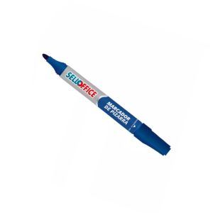 Marcador de Pizarra Recargable Azul Punta Redonda