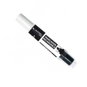 Marcador de Pizarra Recargable Negro