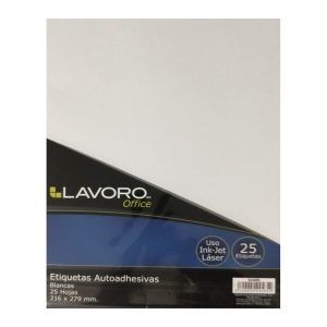 Etiquetas Autoadhesivas Blancas Carta