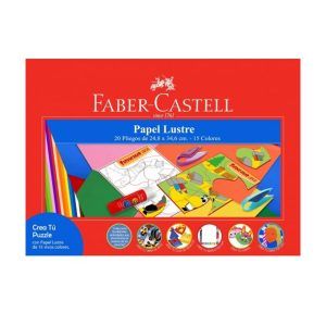 Papel Lustre 20 Hojas 15 Colores