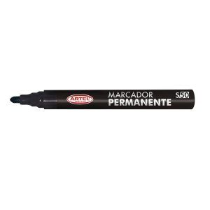 Marcador Permanente Artel S50 Punta Redonda Negro