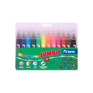 Marcadores De Dibujo Jumbo Torre 12 Colores