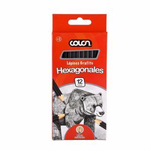 Lápiz Grafito Hexagonales Caja 12 Unidades