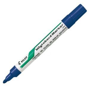 Marcador Pizarra Recargable Punta Redonda Color Azul Wbma