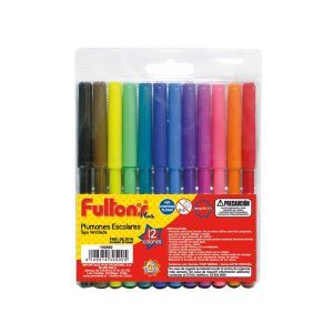 Plumones Escolares 12 Colores Fultons