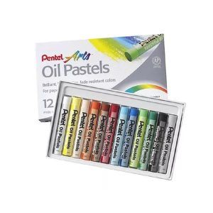 Lapices Pastel Al Oleo Pentel 12 Colores