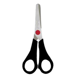 Tijera Escolar 5 1/4 Pulg. Plast/Metal Negro Pta. Roma Fultons