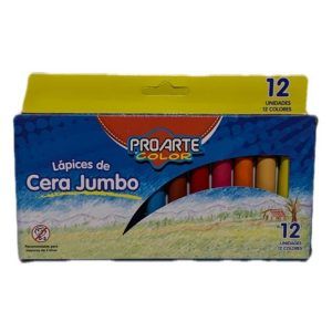 Lápices de cera jumbo 12 unidades