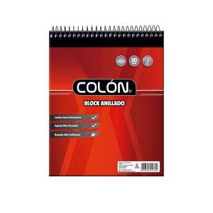 Block Apuntes Anillado Universitario 80 Hojas 7 Mm Colon