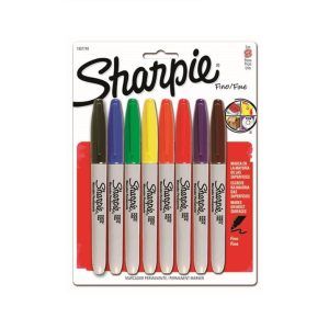 Marcador Permanente Set Fine 8 Colores Basicos Sharpie