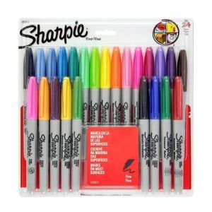 Marcador Permanente Set Fine 24 Colores Basicos Sharpie
