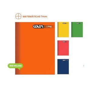 Cuaderno College Matemática 7mm 100 Hojas Colon