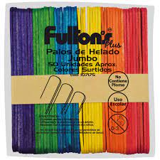Palos de Helados de Colores