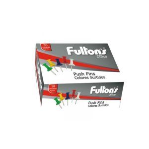 Push Pin Colores Fultons 50 Unidades