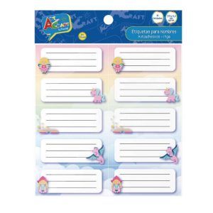 Stickers Etiqueta para nombres Diseño Niñas