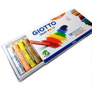 Lápiz Pastel Giotto 12 Colores Al Óleo