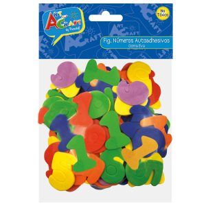 Figura Goma Eva Numeros Autoadhesivos 56unid