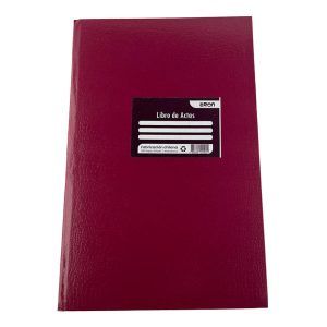 Libro Acta 200 Hojas Lineal Empastado Con Folio Aron