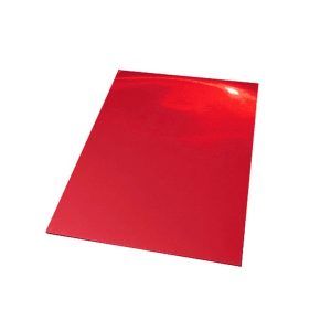 Set de 5 Uds Papel Metalizado o Vinilico Rojo