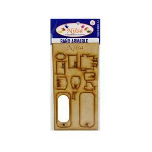 Maqueta Mueble Laser Baño Armable