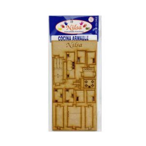 Maqueta Mueble Laser Cocina Armable