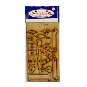 Maqueta Mueble laser Juego de Plaza Armable
