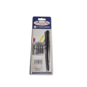Pluma Caligrafica display Mango con 5 plumillas
