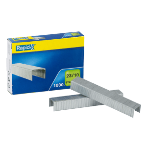 Grapas Rapid 23/10 Mm Galvanizada Caja De 1000 Unidades