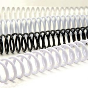 Espirales Plásticos 58 Pasos Negro 26 mm 25 Uds