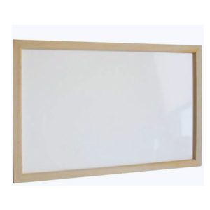Pizarra Blanca Mural 60 X 90 Cm Marco De Madera Fultons