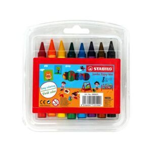 CRAYONES JUMBO STABILO 8 COLORES