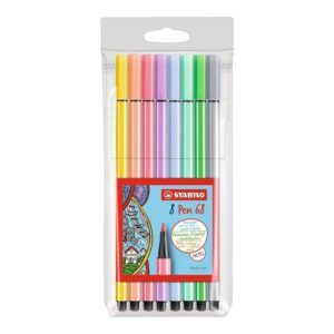 Set de 8 Marcadores Stabilo Pen 68 Pastel