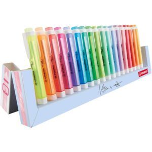 Desk Set 18 Destacadores Stabilo Swing - Fashion Edition