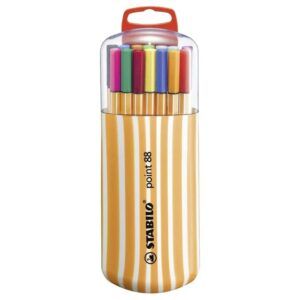 Set 20 Tiralíneas Point 88 con Estuche rígido Stabilo