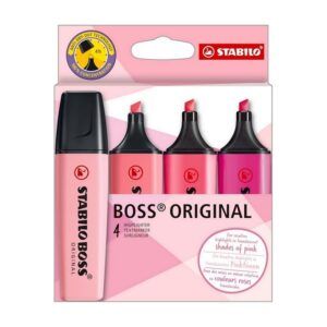 Set 4 Destacadores Rosado